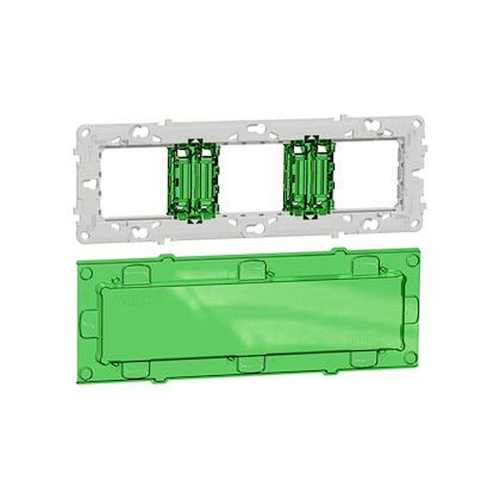 Unica - support de fixation 6-8 mod / 3 postes + protection chantier - zamac-NU7006C-3606489458256-SCHNEIDER ELECTRIC FRANCE