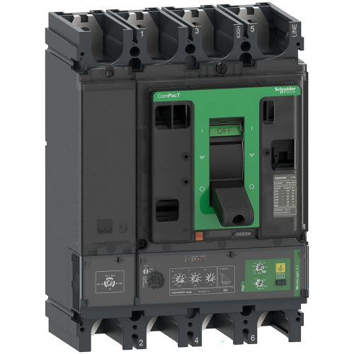 ComPacT NSX630N - disjoncteur Vigi - MicroLogic 4.3 570A - 4P4D - 50kA - fixe-C63N44V570-3606481994141-SCHNEIDER ELECTRIC FRANCE