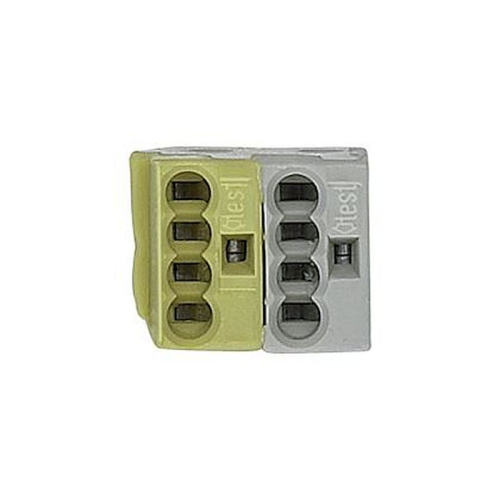 KNX - borne de bus - jaune/blanche - pour câbles rigides D=0,6..0,8mm - 2x4 born-MTN689702-3606485012414-SCHNEIDER ELECTRIC FRANCE