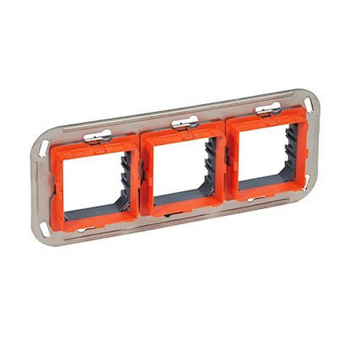 Support monobloc à vis 2+2+2 modules pour rénovation entraxe 57mm-H4732/3-8012199791227-BTICINO