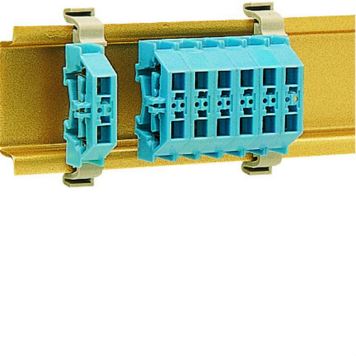 Mini Borne sur rail DIN 2,5mm², 24A/300V, sans base de montage, Bleu-K89000-3250610712252-HAGER