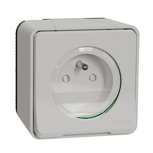 Mureva Styl - Prise de courant 2P+T - saillie - IP55 IK08 - connex auto - blanc-MUR39030-3606480789557-SCHNEIDER ELECTRIC FRANCE