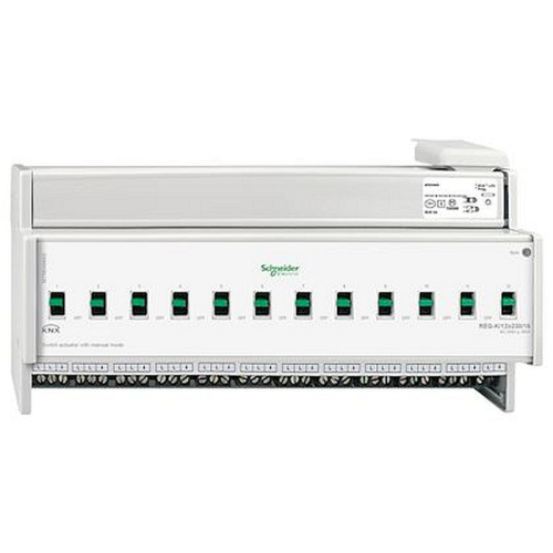 KNX - actionneur de commutation - 12x230V - 16A - à commande manuelle-MTN648493-3606485011806-SCHNEIDER ELECTRIC FRANCE