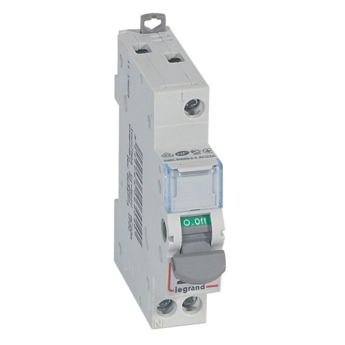 Interrupteur-sectionneur DX³-IS à voyant 1P 250V~ - 20A - 1 module-406404-3245064064040-LEGRAND