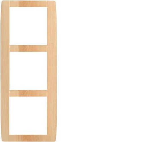 Kallysta classic plaque 3 postes verticale entraxe 71 bois massif Domanial-WK599-3250617065993-HAGER