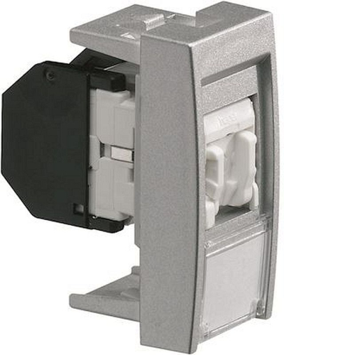 Systo prise RJ45 catégorie 6 STP pour Grade 3 1 module Titane-WS225T-3250617142250-HAGER