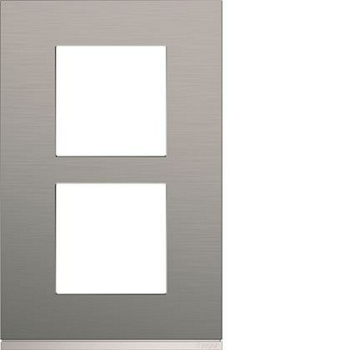 Plaque gallery 2 postes verticale 57mm matiere bright inox-WXP4222-3250617197366-HAGER