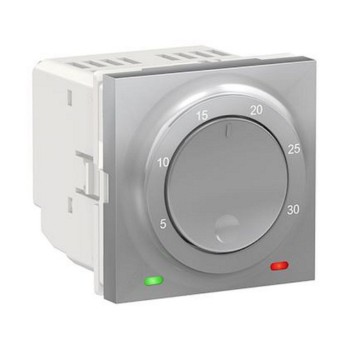 Unica - thermostat chauffage / climatisation - 8A - Alu - méca seul-NU350130-3606489517168-SCHNEIDER ELECTRIC FRANCE