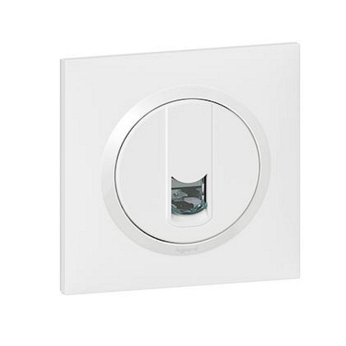 Prise RJ45 catégorie6 FTP dooxie one livré avec plaque carrée blanche-600776-3414971093973-LEGRAND