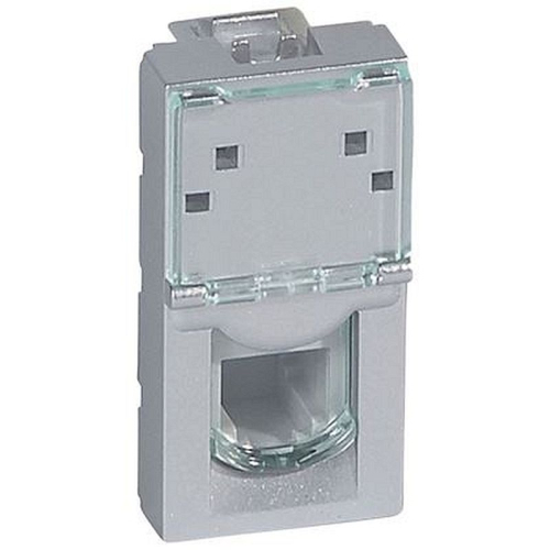 Prise RJ11 4 contacts Mosaic 1 module - alu-079231-3245060792312-LEGRAND