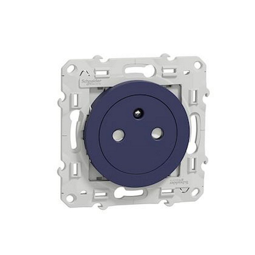 Odace - prise de courant 2P+T affleurante - Cobalt - connexion rapide-S550052-3606481062796-SCHNEIDER ELECTRIC FRANCE