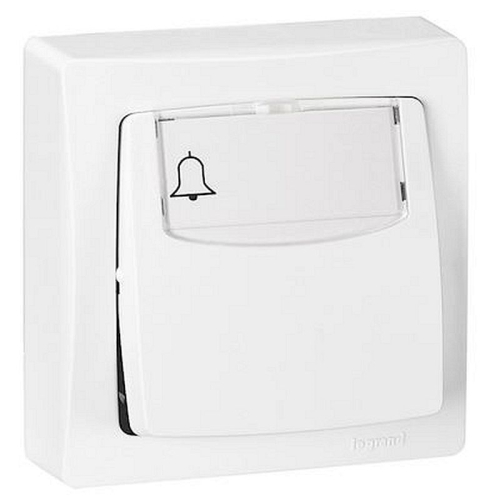 Poussoir porte-étiquette Appareillage saillie complet 6A blanc-086009-3245060860097-LEGRAND