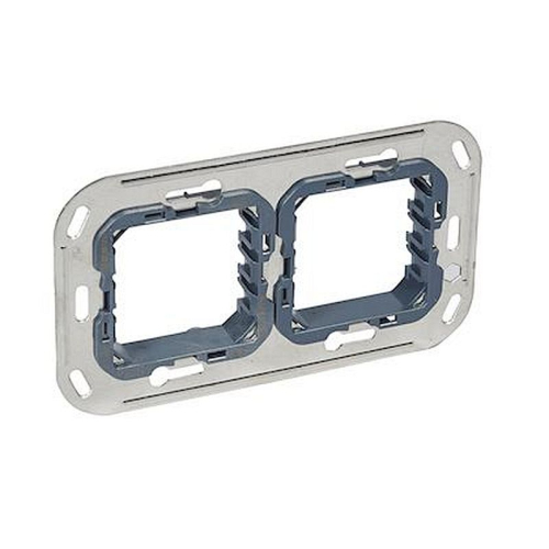 Support monobloc à vis 2+2 modules pour rénovation entraxe 57mm-H4732/2-8012199791203-BTICINO