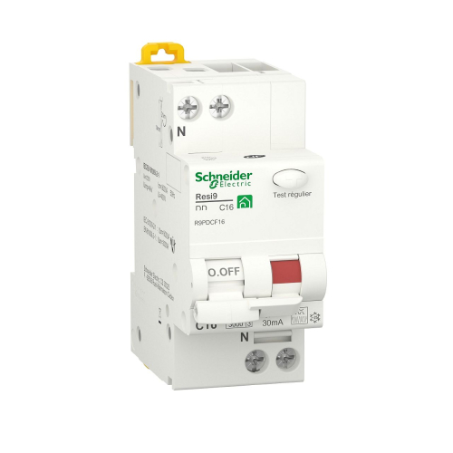 Resi9 - disjoncteur différentiel - 1P+N - 16A - 30mA - courbe C - type Fsi-R9PDCF16-3606481116772-SCHNEIDER ELECTRIC FRANCE