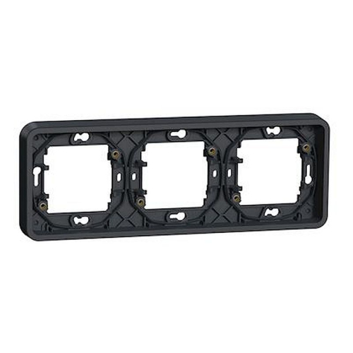 Mureva Styl - Cadre 3 postes horizontal - encastré - IP55 - IK08 - gris-MUR34109-3606480790072-SCHNEIDER ELECTRIC FRANCE