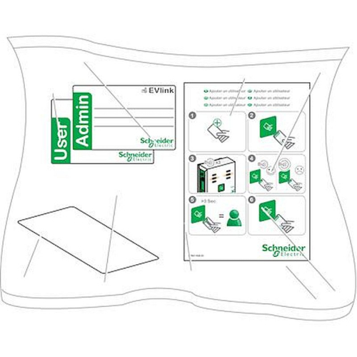 EVlink parking - badge RFID - lot de 10-EVP1BNS-3606480624636-SCHNEIDER ELECTRIC FRANCE