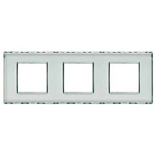 Plaque Livinglight Kristall personnalisable 2+2+2 modules horizontal ou vertical-LND4802M3KR-8005543446546-BTICINO