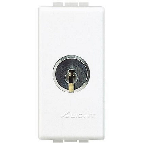 Interrupteur à clés différentes Livinglight 16AX 250V~ 1 module - Blanc-N4012-8012199029757-BTICINO