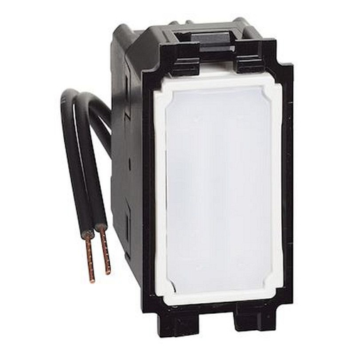 Permutateur lumineux ou témoin avec LED blanche 10A Living Now - 1 module-BTK4004L-8005543616796-BTICINO