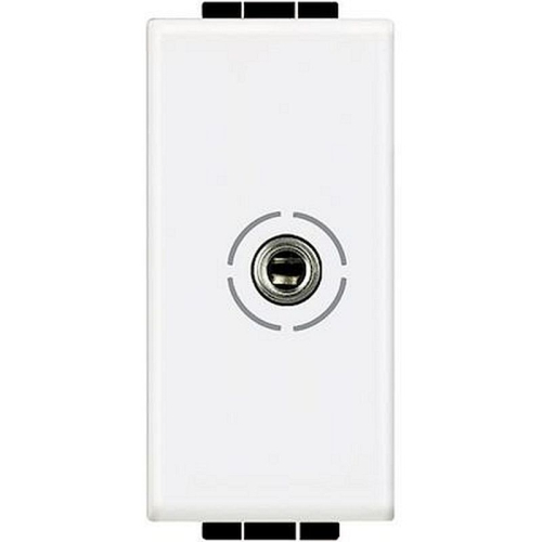 Connecteur jack femelle 3,5mm Livinglight à visser - Blanc - 1 module-N4280-8005543401453-BTICINO