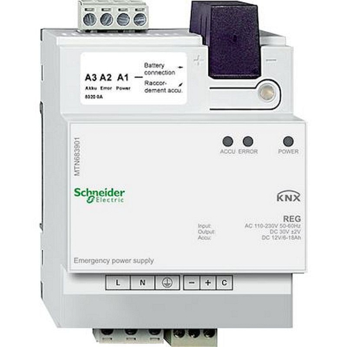 KNX - module d'alimentation de secours-MTN683901-3606485100265-SCHNEIDER ELECTRIC FRANCE