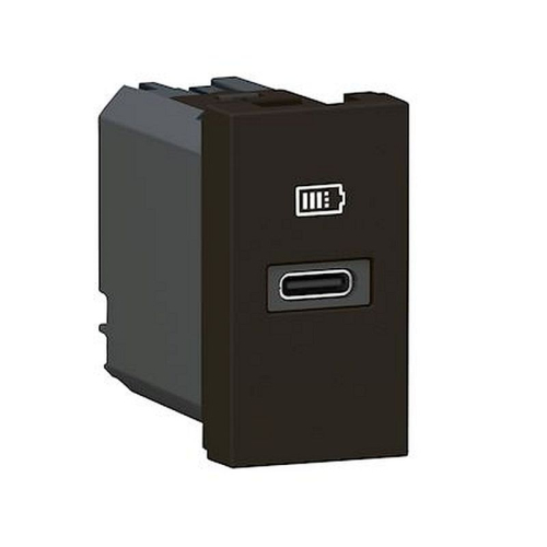 Chargeur USB Type-C Power Delivery Mosaic - 1 module noir pour poste de travail-077692L-3414972242738-LEGRAND