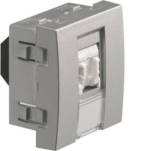 Systo prise RJ45 catégorie 5e UTP pour Grade 1 2 modules Titane-WS211T-3250617142113-HAGER