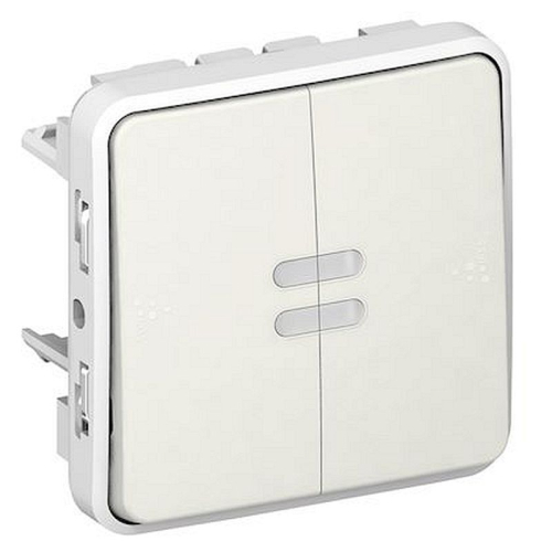 Interrupteur/va-et-vient témoin sans neutre Plexo compo IP55 6AX 250V - blanc-069615-3245060696153-LEGRAND