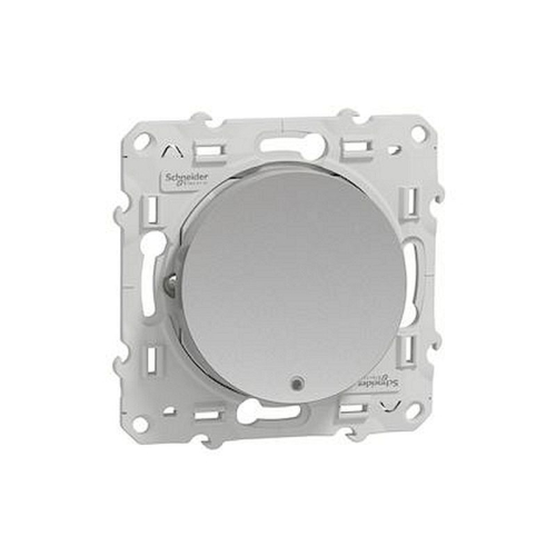 Odace, poussoir lumineux Alu, 10 A, à vis, LED bleu 0,15 mA localisation-S530276-3606480391507-SCHNEIDER ELECTRIC FRANCE