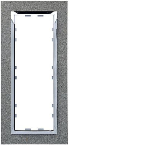 Kallysta épure plaque 3 postes verticale entraxe57 Béton-WK857-3250617068574-HAGER