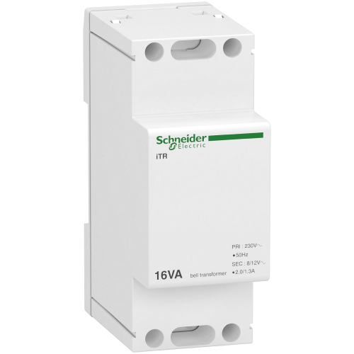 Acti9 iTR - transformateur de sonnerie et ronfleur - 16VA - 230Vca/8-12Vca-A9A15212-3606480097843-SCHNEIDER ELECTRIC FRANCE