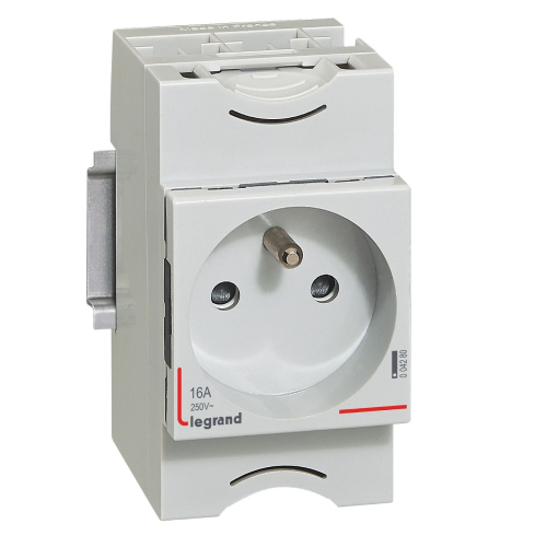 Prise de courant modulaire 10A à 16A 250V~ - 2P+T à éclips - 2,5 modules-004280-3245060042806-LEGRAND