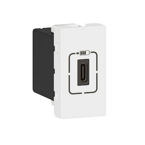 Chargeur USB Type-C 1,5A 5V= 7,5W Mosaic 1 module 230V - blanc-077589-3414971268029-LEGRAND