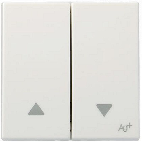 Systo double va-et-vient volet roulant 2 modules Blanc Anti-bactérien-WS300H-3250617147354-HAGER