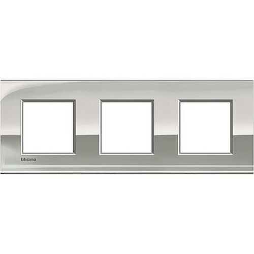 Plaque Livinglight Air Brillant 2+2+2 modules - Or palladium-LNE4802M3PL-8005543501696-BTICINO