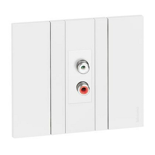 Prise double RCA Living Now 1 module - blanc-BTKW4269R-8005543621745-BTICINO