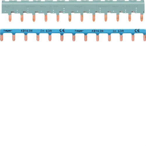 Barres de pontage 3P+N 63A languette 12 mod-KBN863A-3250613720865-HAGER