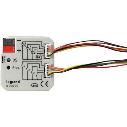 Interface BUS KNX raccordement de contact sec 4 entrées , 4 sorties - encastré-002692-3414970601629-LEGRAND