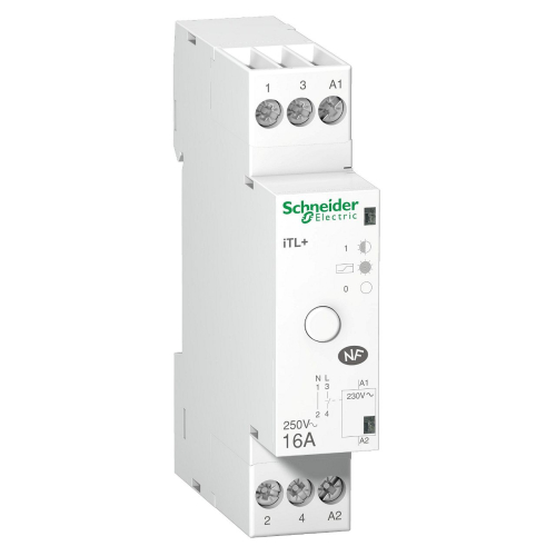 Acti9 iTL+ - télérupteur silencieux - 1P 16A 230VCA - livré avec 1 intercalaire-A9C15032-3606480376979-SCHNEIDER ELECTRIC FRANCE