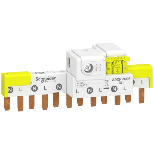 Acti9 iDT40 - peigne avec connecteur - 1P+N - 6 modules de 18mm - 63A-A9XPP606-3606489598853-SCHNEIDER ELECTRIC FRANCE