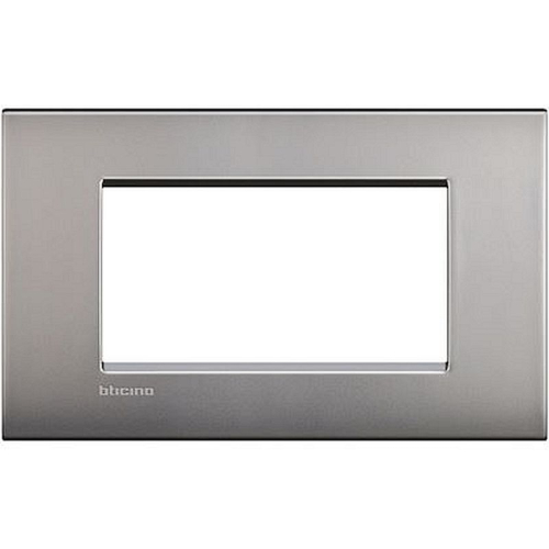 Plaque Livinglight Air Brillant 4 modules - Nickel mat-LNC4804NK-8005543422014-BTICINO