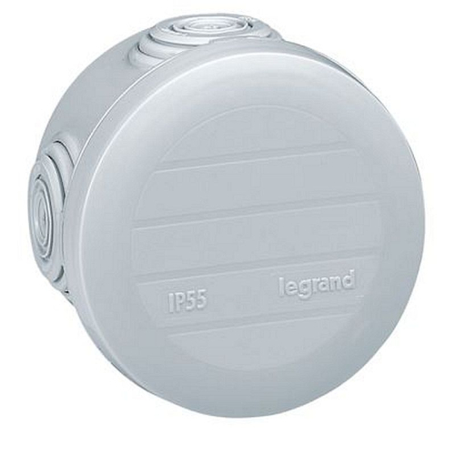 Boîte de dérivation ronde Plexo D=60mm hauteur 40mm - gris RAL7035-092001-3245060920012-LEGRAND