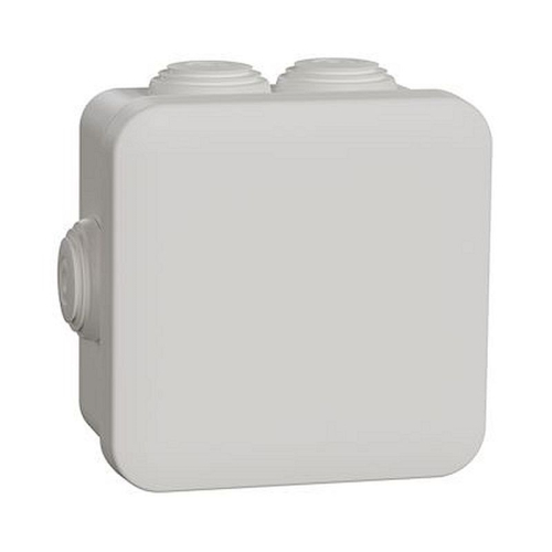 Mureva Box - boite de dérivation avec embouts - 80x80x45 - IP55 - blanc polaire-IMT05024-3606480986369-SCHNEIDER ELECTRIC FRANCE