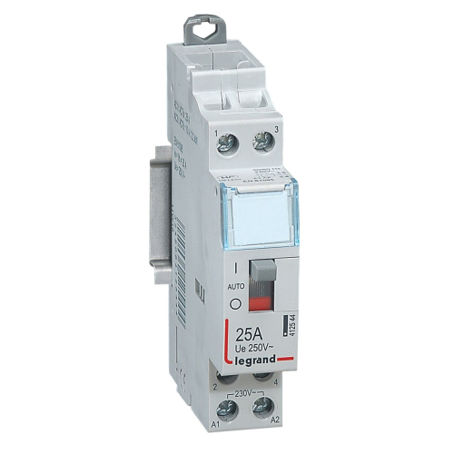 Contacteur de puissance CX³ bobine 230V~ - 2P 250V~ - 25A - 2F - 1 module-412544-3245064125444-LEGRAND