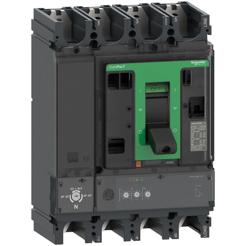 ComPacT NSX400F - disjoncteur - MicroLogic 2.3 400A - 4P4D - 36kA - fixe-C40F42D400-3606482002654-SCHNEIDER ELECTRIC FRANCE