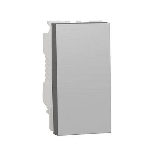 Unica - bouton-poussoir NO/NF - 10A - connex rapide - 1 mod - Alu - méca seul-NU313630-3606489454951-SCHNEIDER ELECTRIC FRANCE