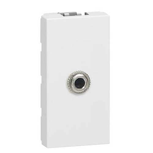 Prise Jack femelle 3,5mm à souder Mosaic 1 module - blanc-078773-3245060787738-LEGRAND