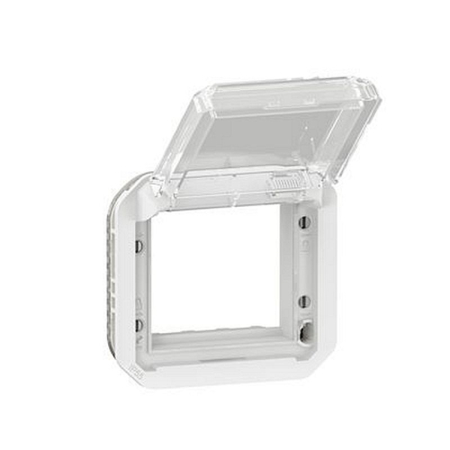 Adaptateur Plexo à volet transparent pour Mosaic - composable blanc-069695L-3414971904170-LEGRAND