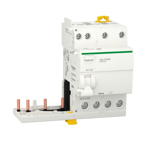 Acti9 iTG40 - module différentiel Vigi tête de groupe - 3P+N 40A 30mA type AC-A9Y12740-3606481383525-SCHNEIDER ELECTRIC FRANCE