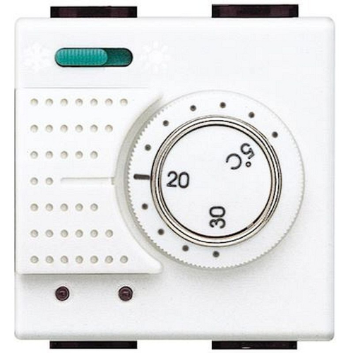 Thermostat électronique d'ambiance commutateur été et hiver Livinglight - Blanc-N4442-8012199083421-BTICINO